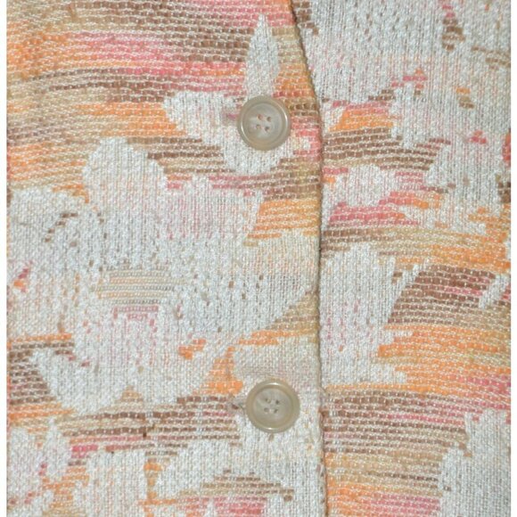 Alfred Dunner Ladies 10 Tweed Button Front Blazer Jacket Floral Office Event - Picture 5 of 12